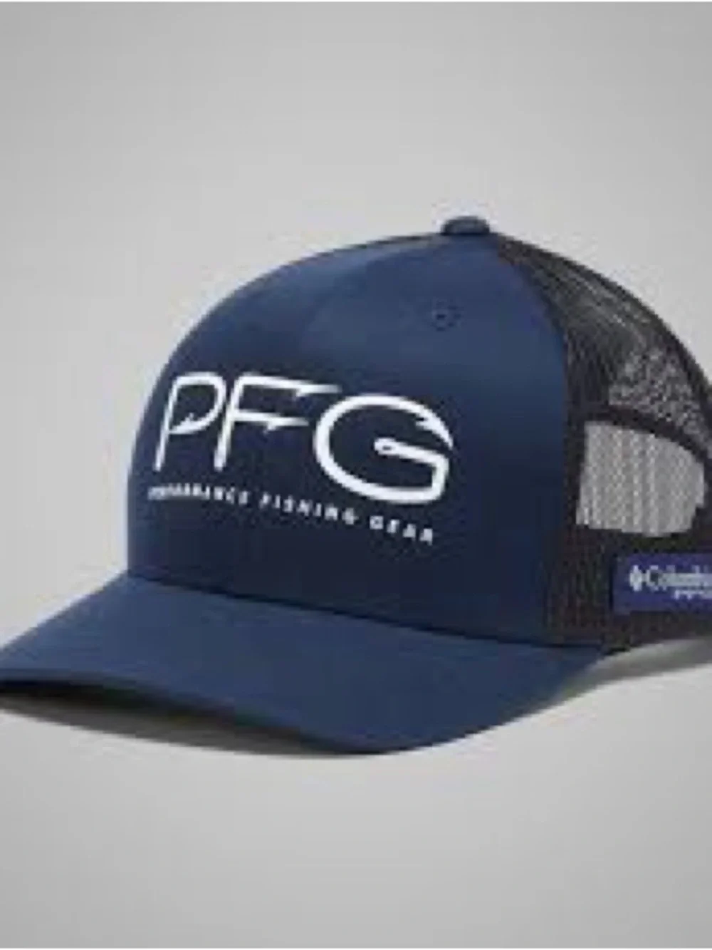 Performance Fishing Gear by Columbia PFG Blue and Black Mesh Snap Back Hat